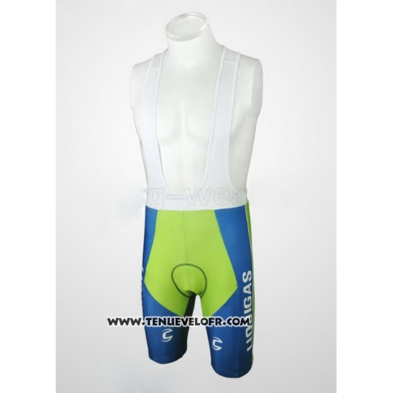 2010 Maillot Ciclismo Liquigas Doimo Bleu et Vert Manches Courtes et Cuissard